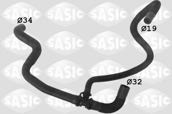 SASIC Coolant pipe RENAULT Laguna III Sport Tourer (KT) new 3404119