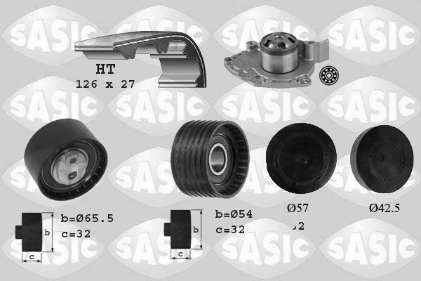 SASIC 3904031 Timing belt kit 13 0C 196 56R