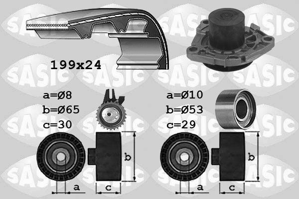 SASIC 3906035 Water pump + timing belt kit OPEL Insignia A Sports Tourer (G09) 2.0 CDTI (35) 140 hp Diesel 2013