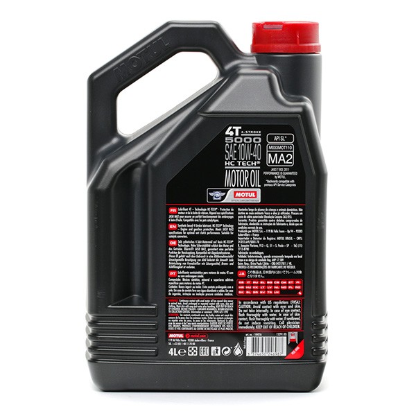 MOTUL 14900. Oil 10W-40, 4l, Part Synthetic Oil