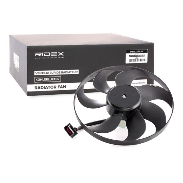 RIDEX 508R0029 Fan, radiator Ø: 350 mm, 12V, 250W, without radiator fan shroud