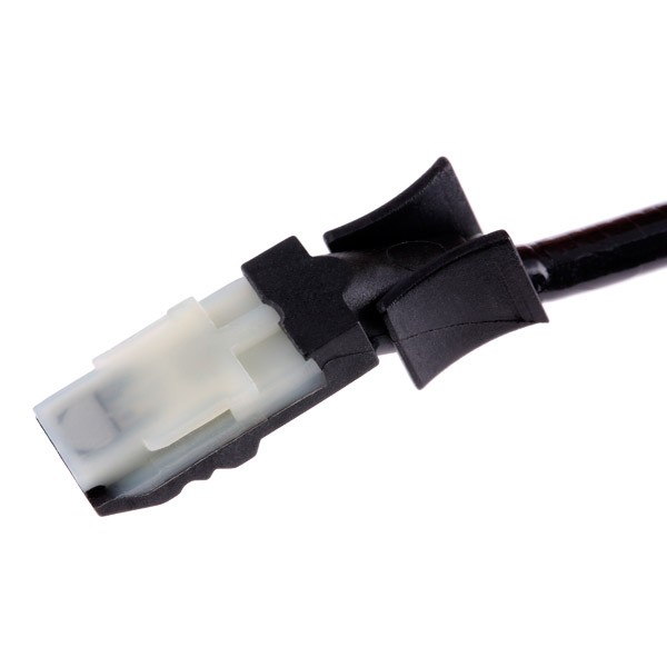 RIDEX 412W0216 ABS sensor Front axle both sides, Hall Sensor, 2-pin connector, 622mm, black