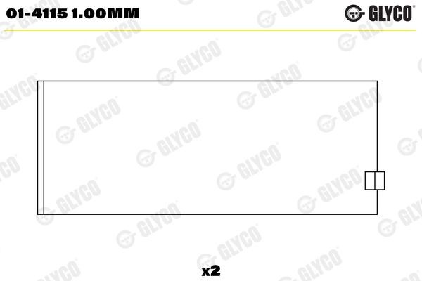 GLYCO 01-4115 1.00mm Pleuellager für VOLVO F 4 LKW in Original Qualität