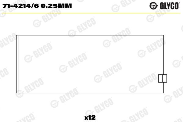 71-4214/6 0.25mm GLYCO Pleuellager für SCANIA online bestellen