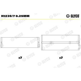 H1239/7 GLYCO Kurbelwellenlager H1239/7 0.25mm kaufen