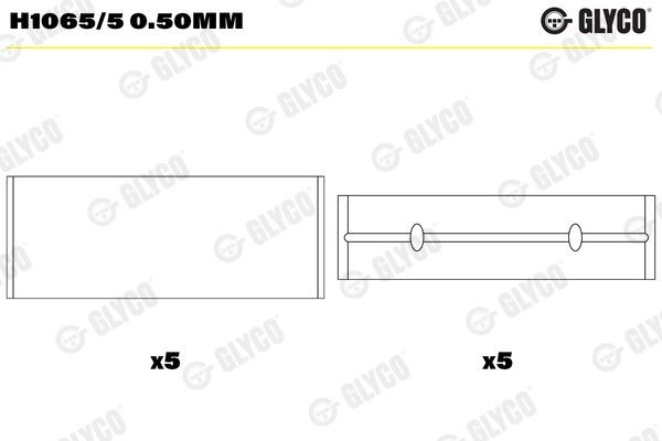 GLYCO H1065/5 0.50mm Crankshaft bearing DACIA experience and price