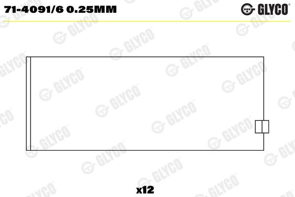 GLYCO 71-4091/6 0.25mm Pleuellager für IVECO EuroStar LKW in Original Qualität