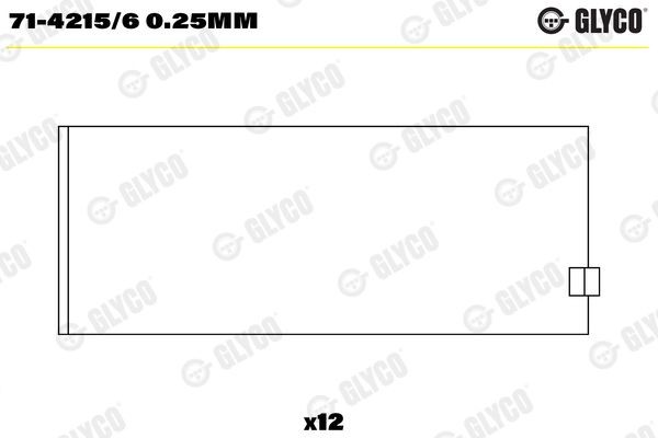 GLYCO 71-4215/6 0.25mm Pleuellager für IVECO EuroStar LKW in Original Qualität