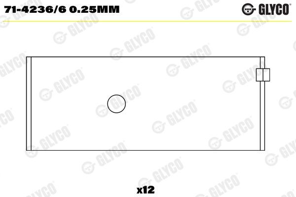GLYCO 71-4236/6 0.25mm Pleuellager für VOLVO NL LKW in Original Qualität