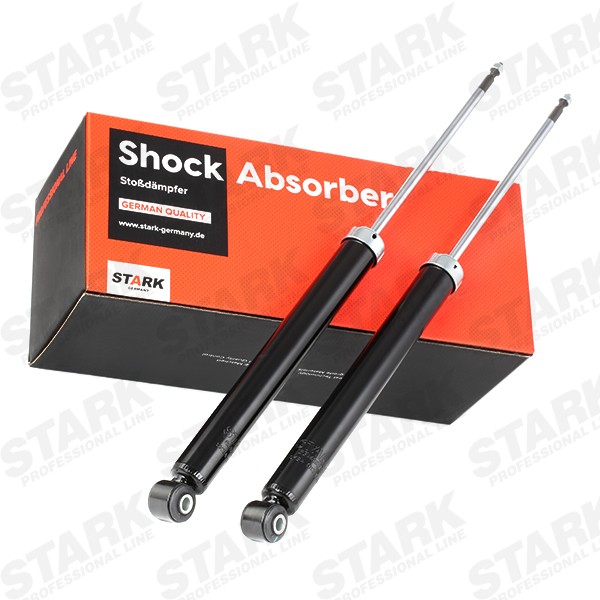 STARK SKSA-0132762 Shock absorber Rear Axle, Gas Pressure, 636x388 mm, Telescopic Shock Absorber, Top pin, Bottom eye