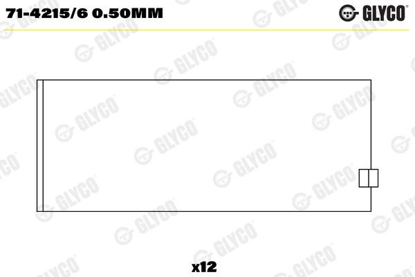 GLYCO 71-4215/6 0.50mm Pleuellager für IVECO EuroStar LKW in Original Qualität