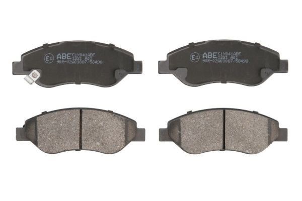 ABE C1X041ABE Brake pad set Front Axle, with acoustic wear warning