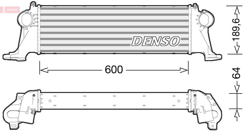 DENSO DIT12004 Intercooler Aluminium