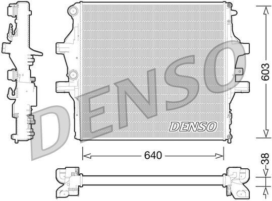 DENSO DRM12009 Engine radiator 58 0125 5814