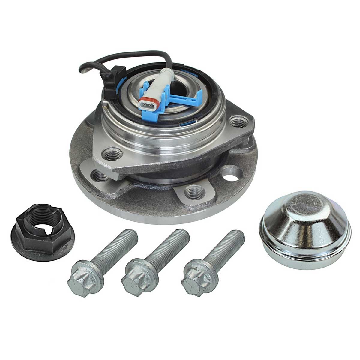 MEYLE 614 652 0011 Wheel bearing kit Front Axle, with attachment material, ORIGINAL Quality, with integrated ABS sensor, with integrated wheel bearing, 137 mm, Ball Bearing