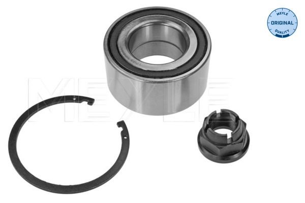 16-14 650 0100 MEYLE Wheel bearings DACIA Front Axle, with attachment material, ORIGINAL Quality, with integrated magnetic sensor ring, 80 mm, Ball Bearing