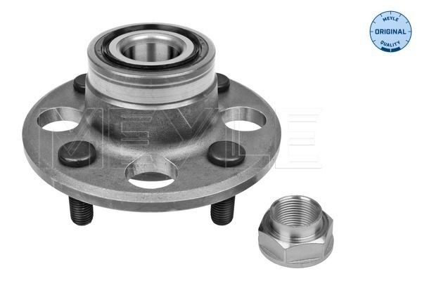MEYLE 31-14 752 0004 Wheel bearing kit Rear Axle, with attachment material, ORIGINAL Quality, with integrated wheel bearing, 134 mm, Ball Bearing
