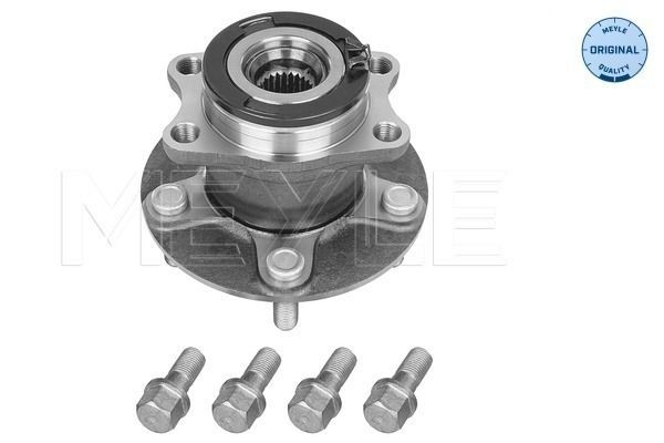 MEYLE 32-14 752 0004 Wheel bearing kit Rear Axle, with attachment material, ORIGINAL Quality, with integrated wheel bearing, with integrated magnetic sensor ring, 140 mm, Ball Bearing