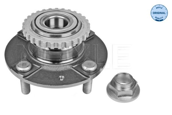 MEYLE 37-14 752 0004 Wheel Hub 4x114,3, with integrated wheel bearing, with ABS sensor ring, with attachment material, Rear Axle, ORIGINAL Quality