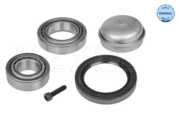 MEYLE 014 098 0167 Wheel bearing kit Front Axle, with seal, ORIGINAL Quality, with screw, with grease cap, 52 mm, Tapered Roller Bearing