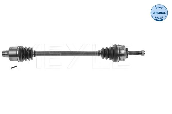 MEYLE 16-14 498 0015 Drive shaft Front Axle Right, 750mm, Ø: 25,2mm, ORIGINAL Quality