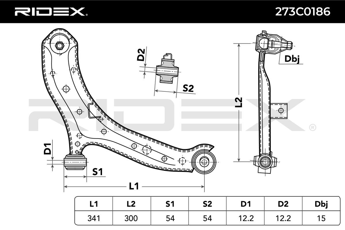 273C0186 Track control arm RIDEX 273C0186 review and test