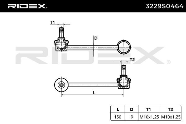 RIDEX Sway bar link 3229S0464 buy online