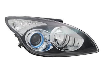 VAN WEZEL 8243962 Headlight Right, H7, H7/H1, H1, white, for right-hand traffic, with motor for headlamp levelling, PX26d