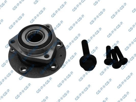 GSP 9336004K Wheel bearing kit with bolts/screws, with integrated ABS sensor, 136,5 mm