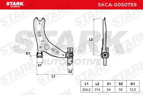 OEM-quality STARK SKCA-0050759 Suspension control arm