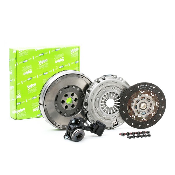 VALEO FULLPACK DMF (CSC) for engines with dual-mass flywheel, with clutch pressure plate, with central slave cylinder, with flywheel, with screw set, with clutch disc, 235mm Ø: 235mm Clutch replacement kit 837322 buy