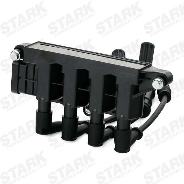 STARK SKCO-0070298 Ignition coil pack 12V, with ignition cable, Block Ignition Coil, Connector Type SAE, Connector Type M4