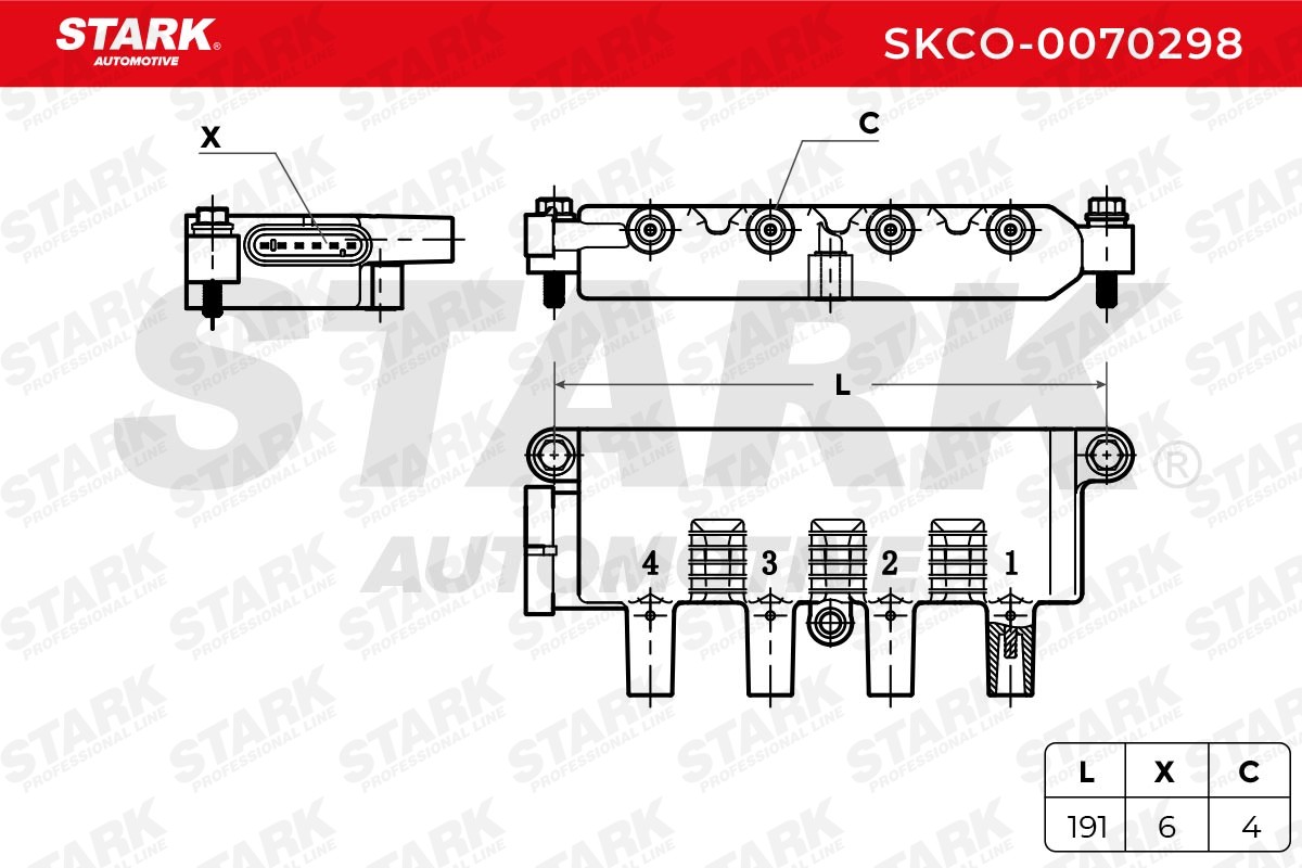 OEM-quality STARK SKCO-0070298 Ignition coil pack