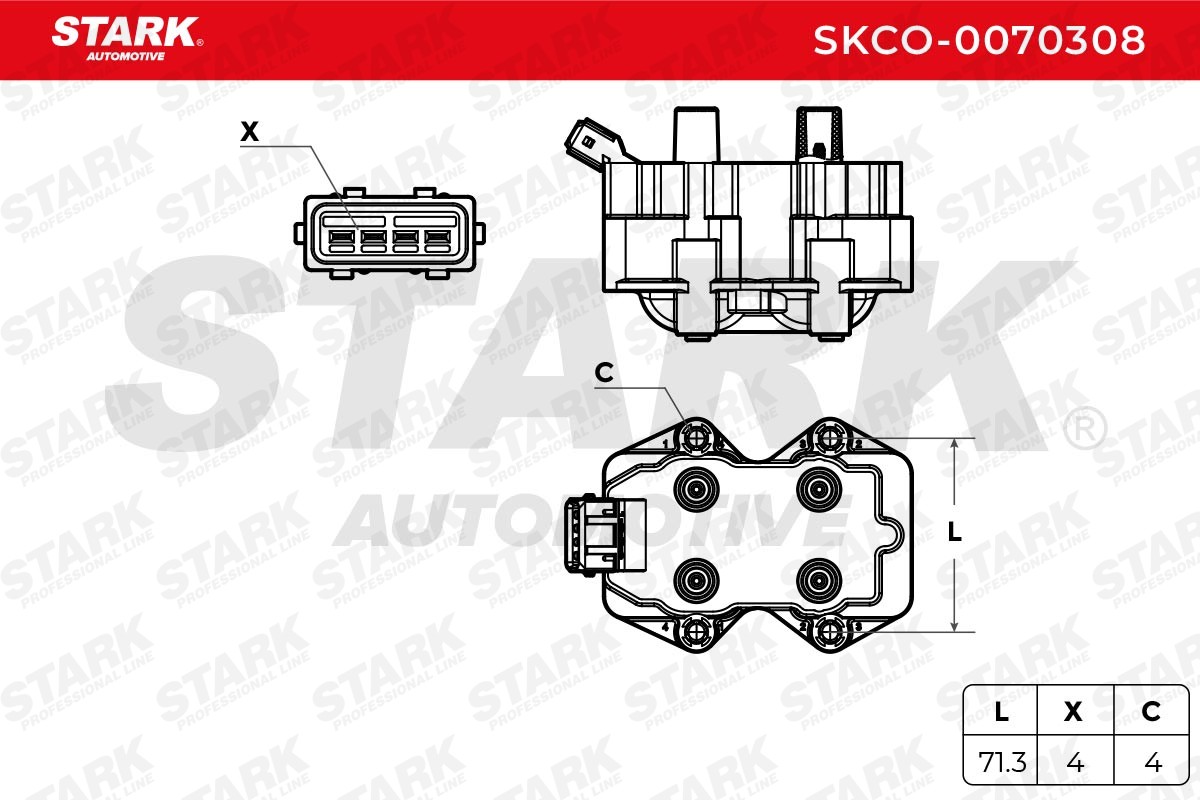 OEM-quality STARK SKCO-0070308 Ignition coil pack