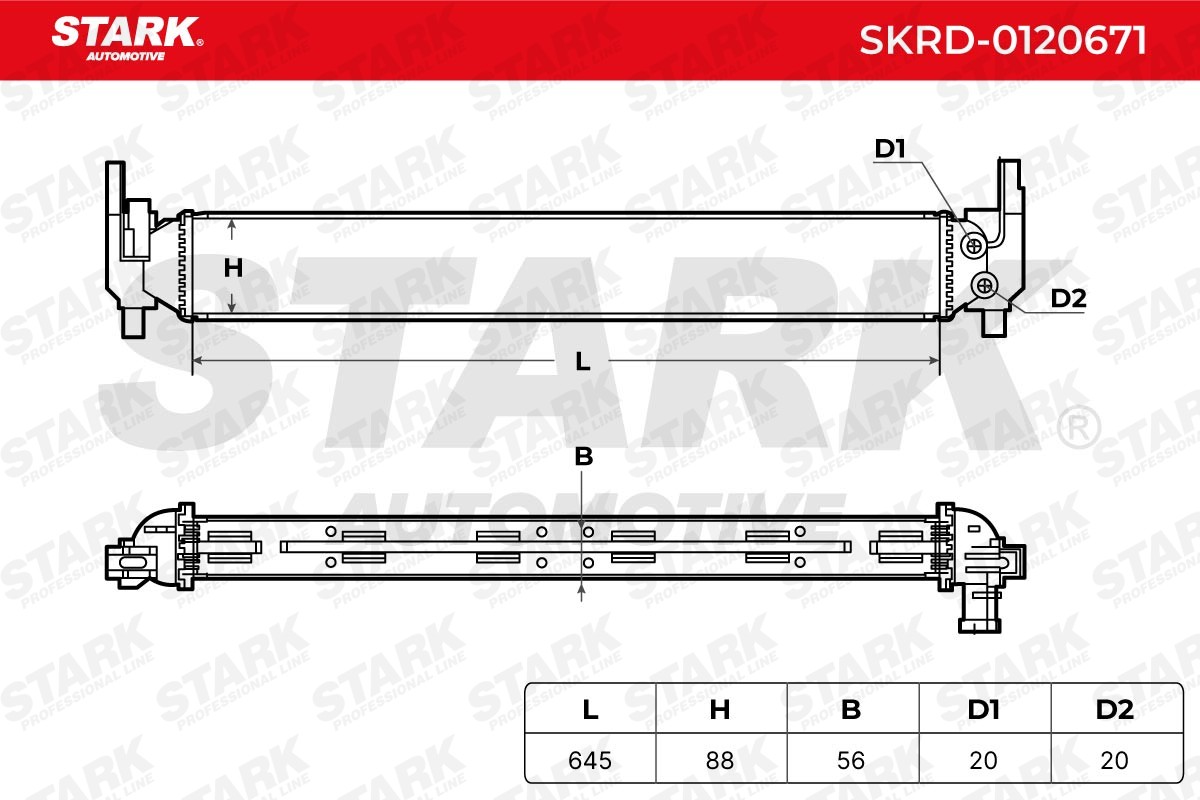 SKRD-0120671 Radiator SKRD-0120671 STARK Aluminium