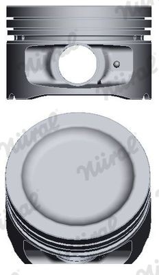 87-427105-00 NÜRAL Engine piston SMART 66,75 mm, for keystone connecting rod