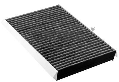 80004719 CORTECO Pollen filter JEEP Activated Carbon Filter, 220 mm x 167 mm x 30 mm