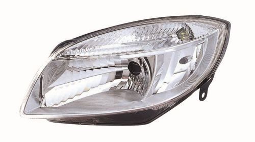 ABAKUS 665-1114L-LD-EM Headlight Left, H4, Crystal clear, with motor for headlamp levelling, P43t