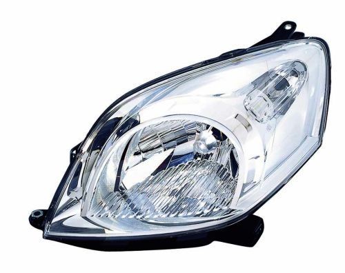 ABAKUS 661-1158RMLD-EM Headlight Right, H4, W5W, PY21W, Halogen, Crystal clear, with indicator, for right-hand traffic, with motor for headlamp levelling, P43t, BAU15s