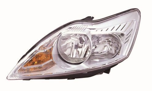 ABAKUS Left, H7, H1, chrome, yellow, for right-hand traffic, with motor for headlamp levelling, PX26d, P14.5s Left-hand/Right-hand Traffic: for right-hand traffic Front lights 431-1181LMLDEM1 buy