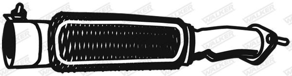 WALKER 21317 Corrugated Pipe, exhaust system 1028646
