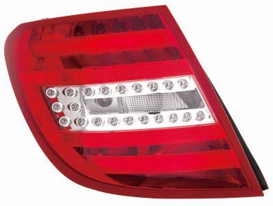 ABAKUS Left, LED, P21W, red, without bulb holder, without bulb Colour: red Tail light 440-1985L-UE buy