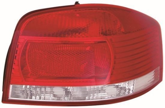 ABAKUS Right, Outer section, H21W, PY21W, R10W, P21W, without bulb holder, without bulb Tail light 441-1955R-LD-UE buy