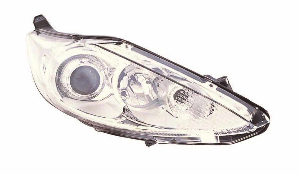 ABAKUS 431-1188RMLD-EM Headlight Right, H7, H1, chrome, with motor for headlamp levelling, PX26d, P14.5s