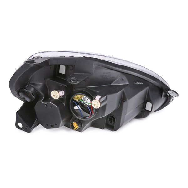 ABAKUS 661-1147L-LD-EM Head lights Left, H4, yellow, for right-hand traffic, with motor for headlamp levelling, P43t