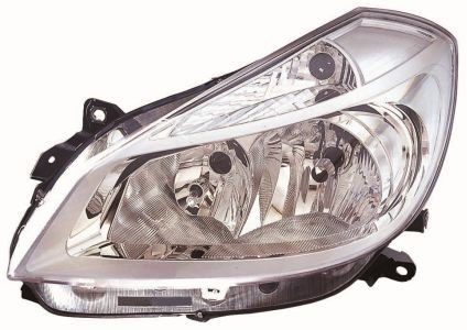 ABAKUS 551-1156L-LD-EM Headlight Left, H7/H7, PY21W, W5W, chrome, Crystal clear, without electric motor, PX26d, BAU15s