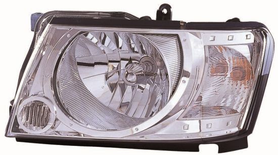 ABAKUS 215-11A2R-LD-E Headlight Right, H4, Crystal clear, for right-hand traffic, P43t