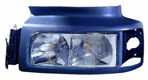ABAKUS 551-1150R-LDEMU Headlight Right, H1, Halogen, Crystal clear, with low beam, with outline marker light, with indicator, with high beam, for right-hand traffic, with adjuster, without bulb, without bulb holder, without motor for headlamp levelling, P14.5s