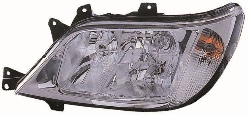 ABAKUS 440-1137L-LDEMF Headlight Left, H3, H7, Crystal clear, Crystal clear, with front fog light, for right-hand traffic, with bulb holder, without motor for headlamp levelling, PK22s, PX26d