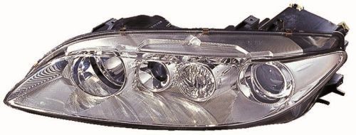 ABAKUS 216-1147L-LDEMF Headlight Left, H3, H1, Crystal clear, with front fog light, with motor for headlamp levelling, P14.5s, PK22s